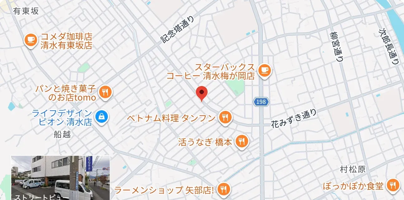 株式会社セイセイサーバー 本社周辺の地図